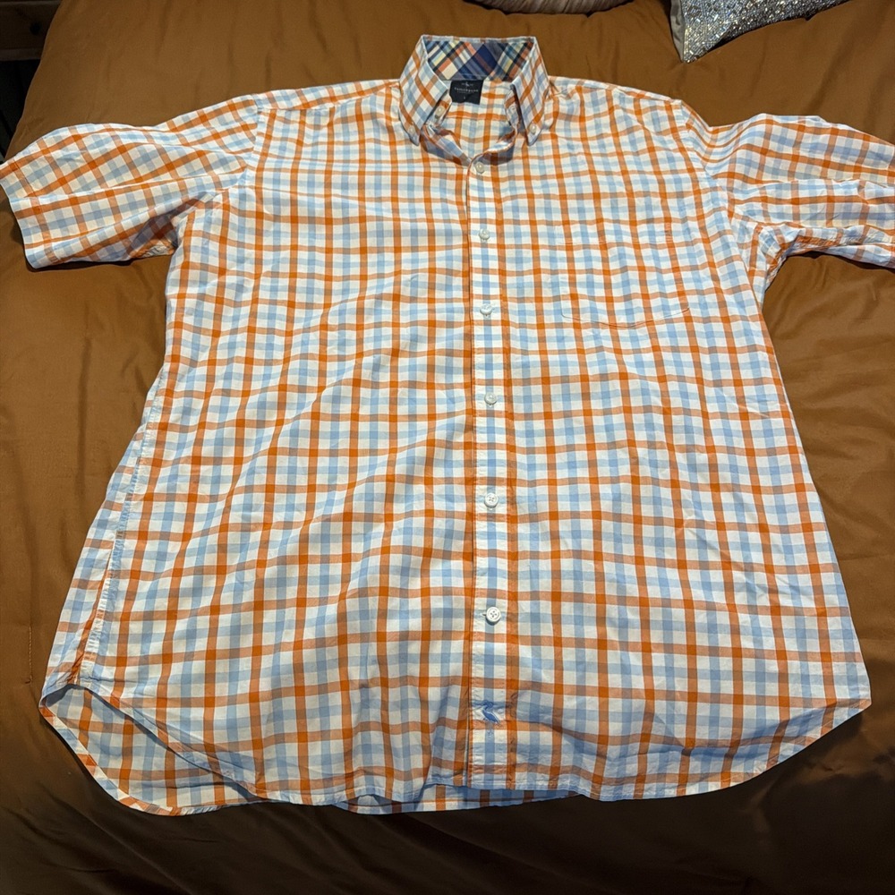 Tailorbyrd Mens L Short Sleeve Button Down Sharp Looking